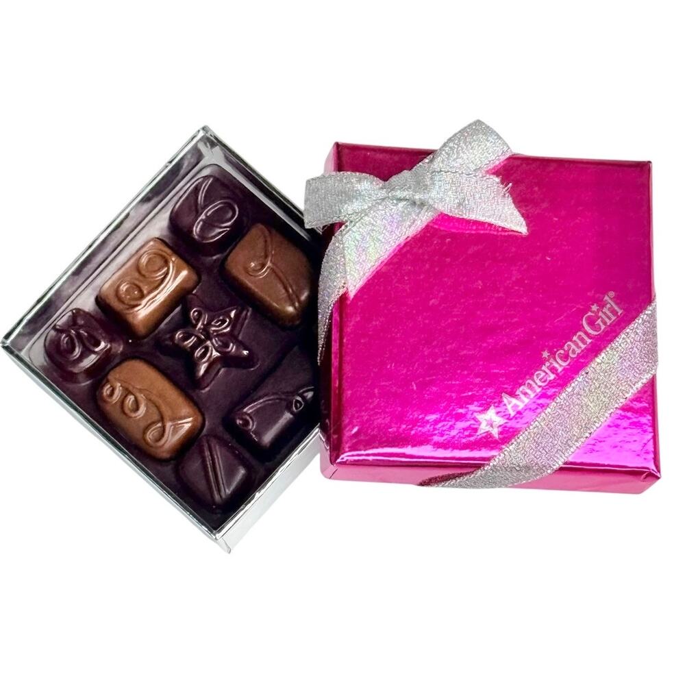 American Girl Chocolate Candy Box Happy Holiday Accessories 2014 Gift Box New
